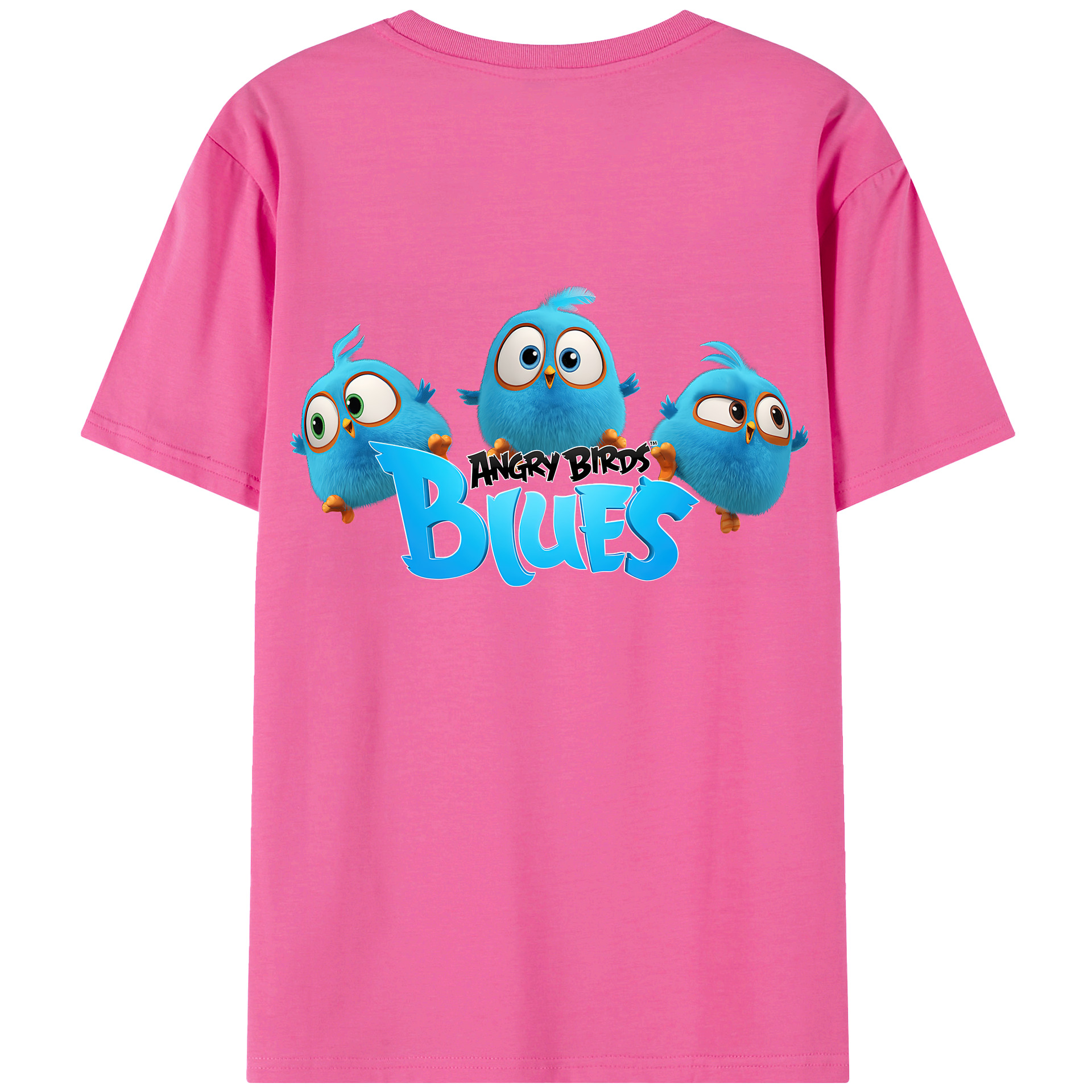 （画像用） Angry Birds アングリーバード レディース半袖Tシャツ(バックプリント)